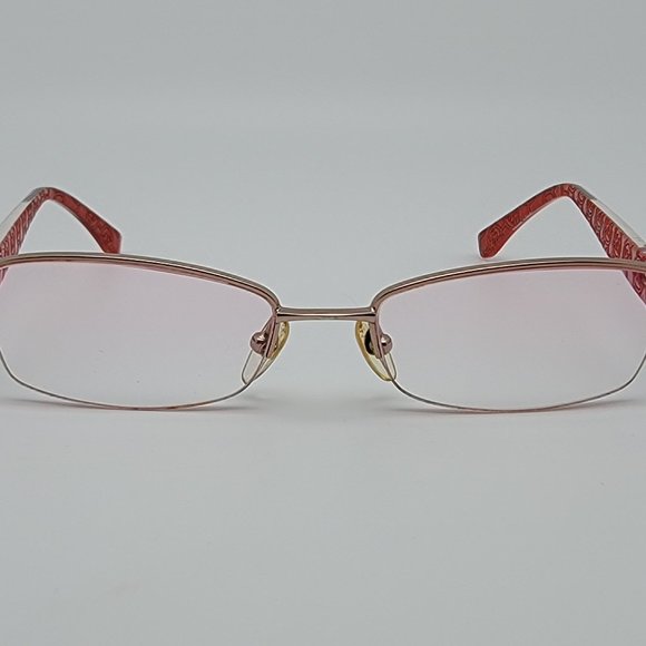 *SOLD* Michael Kors MK361 780 Gold Crystal Red Semi Rimless Eyeglasses Frame - Picture 2 of 14